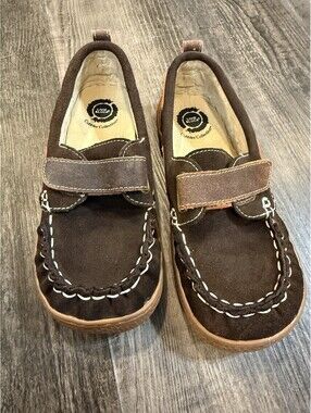Livie & Luca Shoes Boys Cobbler Collection Brown Suede Loafer Size 2